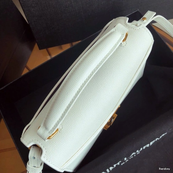 Repladies REP LEATHER CASSANDRA MINI TOP YSL POUDRE BAG HANDLE IN DE EMBOSSED GRAIN 0805